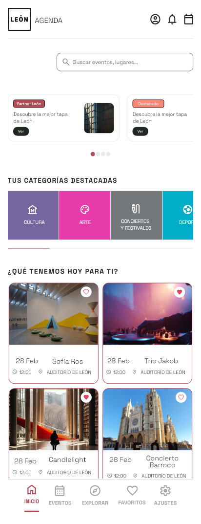 Home de León Agenda
